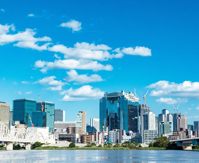 大阪淀川の風景